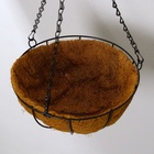 Кашпо подвесное, d=25 см, с кокосовым вкладышем, «Полусфера», Greengo - Фото 4