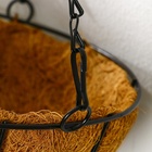 Кашпо подвесное, d=25 см, с кокосовым вкладышем, «Полусфера», Greengo - Фото 5