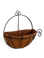 Кашпо настенное, d=25 см, с кокосовым вкладышем, «Полусфера», Greengo - Фото 2