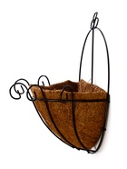 Кашпо настенное, d=25 см, с кокосовым вкладышем, «Полусфера», Greengo - Фото 4