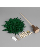 Набор для творчества «Ёлка зелёная» 18×36×18 см, дерево, текстиль, батарейки CR2032×2 (в комплекте), свечение тёплое белое - Фото 6