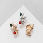 Брошь «Цветок» подснежник с божьей коровкой, цвет МИКС (неделимая фасовка 12 шт., цена за шт.) 9618638