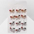 Брошь «Цветок» подснежник с божьей коровкой, цвет МИКС (неделимая фасовка 12 шт., цена за шт.) 9618638