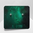 Серьги акрил SEXY, цвет голубой в серебре - фото 23215922