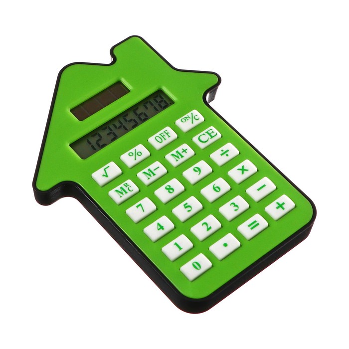 Калькулятор настольный 08-разрядный KS-007, двойное питание, Домик