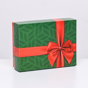 Подарочная коробка сборная "Алый бант" 16,5 х 12,5 х 5,2 см