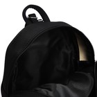 Рюкзак школьный текстильный с ушками на заколках «Котик», 27х23 см, чёрный цвет - Фото 13