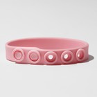 Силиконовый браслет «Ремешок», цвет розовый - фото 9230665