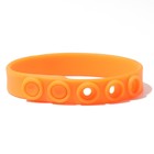 Силиконовый браслет «Ремешок», цвет оранжевый - фото 9230667