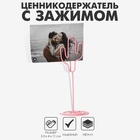 Ценникодержатель с зажимом «Кактус», 3,5?4?11 см, цвет розовый (комплект 2 шт) - фото 31448056