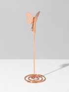 Подставка под ценник, фото «Бабочка», с зажимом, 4.5×4.5×13 см, цвет розовое золото - Фото 4