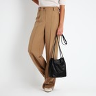 Сумка кросс-боди на молнии, цвет чёрный - фото 25487607