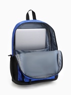 Рюкзак молодёжный на молнии, с карманами, в клетку, размер 31×17×42 см, с принтом, синий - фото 52062013