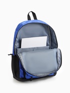 Рюкзак молодёжный на молнии, с карманами, в клетку, размер 31×17×42 см, с принтом, синий - фото 49623874