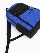 Рюкзак молодёжный на молнии, с карманами, в клетку, размер 31×17×42 см, с принтом, синий - фото 49623875