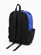 Рюкзак молодёжный на молнии, с карманами, в клетку, размер 31×17×42 см, с принтом, синий - фото 49623876