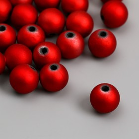 Бусины для творчества пластик "Тёмно-красный" d=1,2 см набор 500 гр