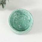 Подсвечник керамика "Белые капли" 2,5х6,5х6,5 см - фото 25514820