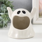 Подсвечник керамика на 1 свечу «Белое привидение», 11×10×10 см 9873501