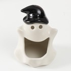 Подсвечник керамика "Белое привидение в колпаке" 13х10х9 см - фото 25329255