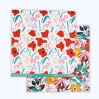 Бумага для скрапбукинга «Яркие цветы», 30,5 х 32 см, 180 г/м² - Фото 2