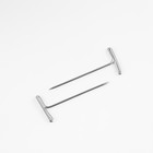 Булавки портновские, Т-образные, 27 мм, 50 шт., цвет серебряный - Фото 2