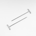 Булавки портновские, Т-образные, 51 мм, 50 шт., цвет серебряный - Фото 2