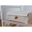 Органайзер для хранения белья LaDо́m «Франческа», 9 ячеек, с крышкой, 35×30×12 см, бежевый - Фото 10