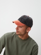 Кепка мужская MINAKU, цвет черный/коралловый, р-р 56-58 - фото 24481841