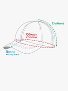 Кепка мужская MINAKU, размер 56-58, чёрная/коралловая - Фото 8