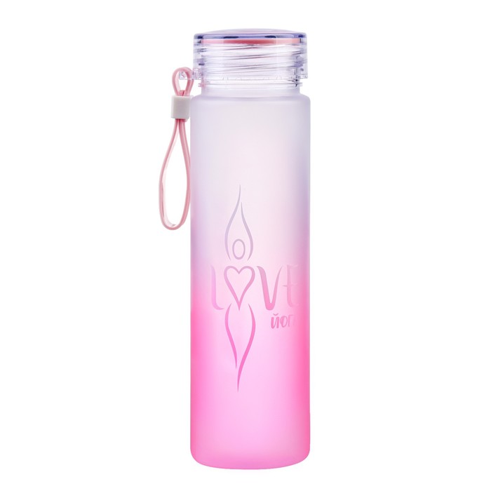 Бутылка для воды, 460 мл, "Love йога" - Фото 1