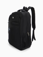 Рюкзак молодёжный на молниях, 4 кармана, с принтом, 35×18×50 см, чёрный - Фото 10