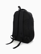 Рюкзак молодёжный на молниях, 4 кармана, с принтом, 35×18×50 см, чёрный - Фото 5