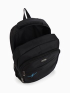 Рюкзак молодёжный на молниях, 4 кармана, с принтом, 35×18×50 см, чёрный - Фото 6