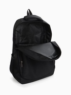 Рюкзак молодёжный на молниях, 4 кармана, с принтом, 35×18×50 см, чёрный - Фото 7