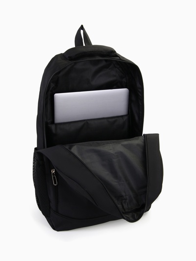 Рюкзак молодёжный, 4 кармана, 35×16×50 см, чёрный