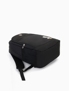 Рюкзак молодёжный на молниях, с принтом, 4 кармана, с принтом, размер 35×18×50 см, чёрный - Фото 5