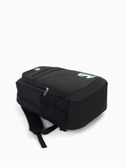 Рюкзак молодёжный на молниях, 4 кармана, с принтом, 35×18×50 см, чёрный - Фото 5