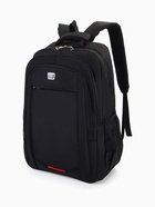 Рюкзак молодёжный, 2 отдела на молнии, 4 кармана, 37×17×54 см, чёрный - Фото 9