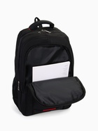 Рюкзак молодёжный, 2 отдела на молнии, 4 кармана, 37×17×54 см, чёрный - Фото 4