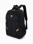 Рюкзак молодёжный, со светоотражающими элементами, 2 отдела на молнии, 4 кармана, 37×17×54 см, чёрный - Фото 9