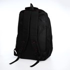 Рюкзак молодёжный из текстиля, 2 отдела на молнии, 4 кармана, цвет чёрный - Фото 2