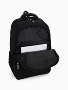 Рюкзак молодёжный на молниях, с чёрной полоской, 2 отдела на молнии, 4 кармана, размер 37×17×54 см, чёрный - Фото 5