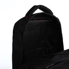 Рюкзак молодёжный из текстиля, 2 отдела на молнии, 4 кармана, цвет чёрный/оранжевый - фото 11038731
