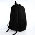 Рюкзак молодёжный из текстиля, 2 отдела на молнии, 4 кармана, цвет чёрный/оранжевый - фото 11038737