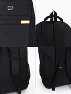 Рюкзак молодёжный, со светоотражающими элементами, 2 отдела, 4 кармана, 37×17×54 см, чёрный - Фото 6