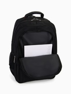 Рюкзак молодёжный, со светоотражающими элементами, 2 отдела, 4 кармана, 37×17×54 см, чёрный - Фото 4