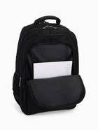 Рюкзак молодёжный на молниях, со горизонтальными светоотражающими элементами, 2 отдела на молнии, 4 кармана, размер 37×17×54 см, чёрный/синий - Фото 4