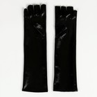 Карнавальный аксессуар-перчатки без пальцев, цвет чёрный - Фото 4