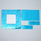 Коробка для конфет «Снежинки», 14.7 х 14.7 х 3.5 см, Новый год (комплект 5 шт) - фото 23923428